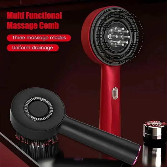 Electric Massage Comb Vibration Red Light Therapy Hair Growth Massage